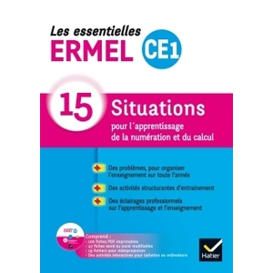 LES ESSENTIELLES ERMEL - MATHS CE1 ED. 2017 - GUIDE + CDROM