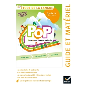 POP - ETUDE LA LANGUE CYCLE 3 ED. 2019 - GUIDE PEDAGOGIQUE + ACCES NU