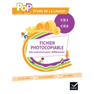 POP - ETUDE DE LA LANGUE CE1 CE2 ED. 2022 - FICHIER PHOTOCOPIABLE POU