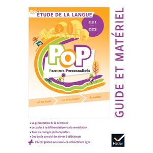 POP - ETUDE DE LA LANGUE CE1 CE2 ED. 2022 - GUIDE PEDAGOGIQUE + ACCES