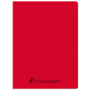 CAHIER POLYPRO ROUGE 24X32 96P GDS CARREAUX 70G