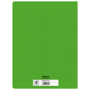 CAHIER POLYPRO VERT 24X32 96P GDS CARREAUX 70G
