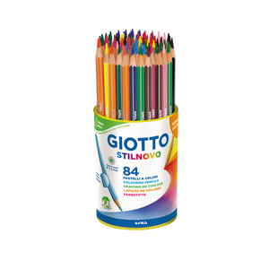 STILNOVO POT 84 CRAYONS COULEURS ASSORTIS