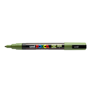 MARQUEUR UNI-POSCA PC-3M POINTE CONIQUE FINE VERT KAKI