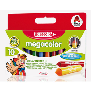 POCHETTE 10 FEUTRES MEGACOLOR