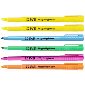 POCHETTE 6 STYLOS SURLIGNEURS COLORIS ASSORTIS