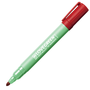 MARQUEUR EFFACABLE RECYCLE POINTE OGIVE MOYEN COLORIS ROUGE