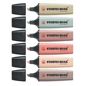 BOSS ORIGINAL 6 SURLIGNEURS COLORIS NATURE