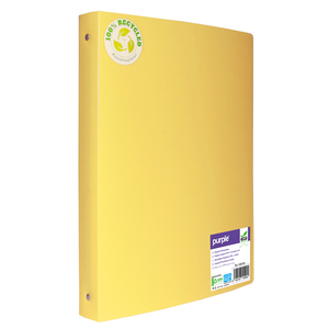 ECO-GREEN CLASSEUR PP RECYCLE 32X25 D40 COLORIS JAUNE