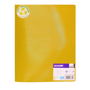 ECO-GREEN PROTEGE-DOCUMENTS RECYCLE JAUNE 60 VUES