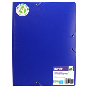 ECO-GREEN CHEMISE 3 RBTS PP RECYCLE COLORIS BLEU