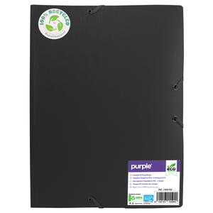 ECO-GREEN CHEMISE 3 RBTS PP RECYCLE COLORIS NOIR