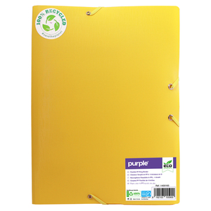 ECO-GREEN CHEMISE 3 RBTS PP RECYCLE COLORIS JAUNE