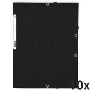 CHEMISE ÉLASTIQUE 3 RABATS CARTE NOIR