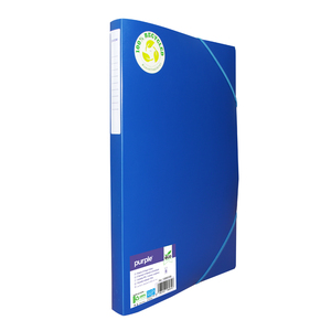 ECO-GREEN BOITE DE CLASSEMENT PP RECYCLE DOS 25 COLORIS BLEU