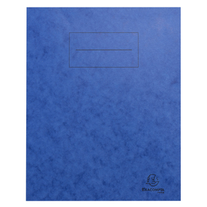 PROTÈGE-CAHIER CARTON 17X22 2 RABATS 225GR  BLEU