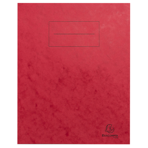 PROTÈGE-CAHIER CARTON 17X22 2 RABATS 225GR ROUGE