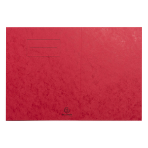 PROTÈGE-CAHIER CARTON 17X22 2 RABATS 225GR ROUGE