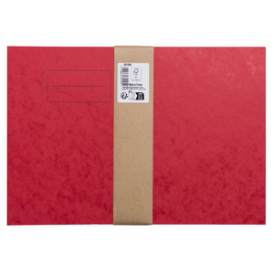 PROTÈGE-CAHIER CARTON 17X22 2 RABATS 225GR ROUGE