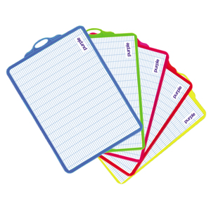 ARDOISE BLANCHE 18,5X27,5 CM GDS CARREAUX/UNIE AVEC CADRE