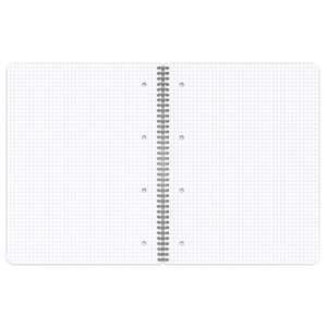 CAHIER SPIRALE 70G A4+ 160P PERFORÉES DÉTACHABLES 5X5