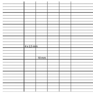CAHIER DÉFICIENTS VISUELS 17X22 48P SÉYÉS NOIR 2,5mm ASSORTIS