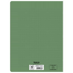 CAHIER PP RECYCLÉ 24X32 96P SÉYÈS VERT