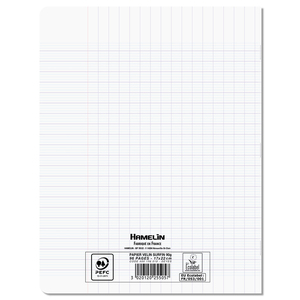CAHIER 4 EN 1 POLYPRO 17X22 96P GDS CARREAUX