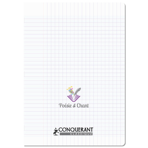 CAHIER POÉSIE ET CHANT POLYPRO 21X29,7 48P GDS CARREAUX/UNI 90G