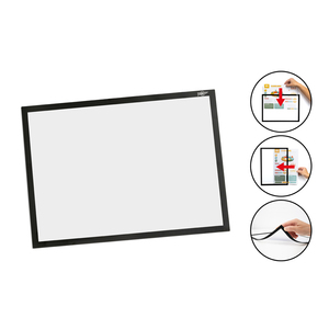 CADRE AFFICHAGE MAGNETIQUE A4 COLORIS NOIR