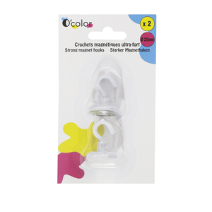 2 CROCHETS DE SUSPENSION MAGNÉTIQUES ULTRA FORT Ø25MM