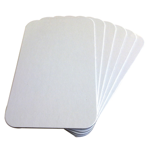 LOT 6 TABLEAUX BLANCS CARTON FERREUX