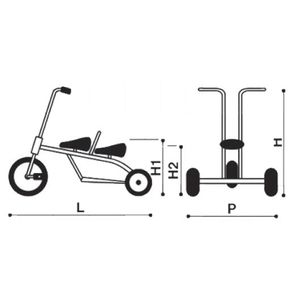 TANDEM 3 ROUES CARRY