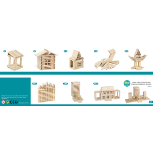 1000 PLANCHETTES COLORIS NATUREL CAISSE A ROULETTES