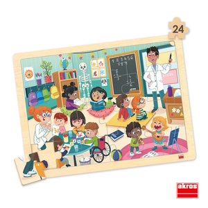 4 PUZZLES MON ECOLE INCLUSIVE 24 PIECES