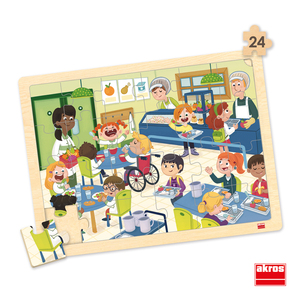 4 PUZZLES MON ECOLE INCLUSIVE 24 PIECES