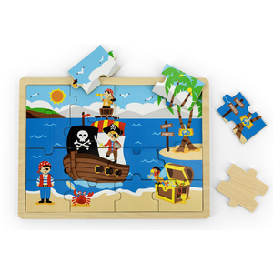 PUZZLE BOIS PIRATE 16 PIECES