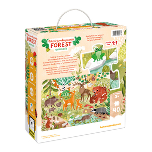 PUZZLE JUMBO ANIMAUX DE LA FORET 40 PIECES