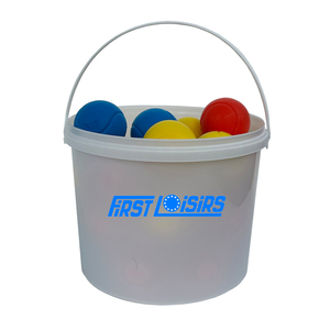 30 BALLES MOUSSE 70MM + SEAU