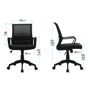 FAUTEUIL OPERATEUR CRUCIS NOIR