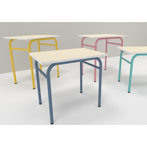 TABLE AXIS 1 PERSONNE 50*70 T4 BLEU D'ALUMINE - PLATEAU SERINGA - CHA