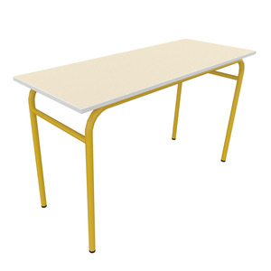 TABLE AXIS 2 PERSONNES 50*1300 T6 JAUNE GENET - PLATEAU SERINGA - CHA