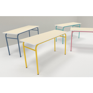 TABLE AXIS 2 PERSONNES 50*1300 T6 ROSE ANGLAIS - PLATEAU SERINGA - CH