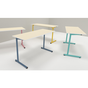 TABLE S2 2 PERSONNES 50*1300 T4 JAUNE GENET - PLATEAU SERINGA - CHANT