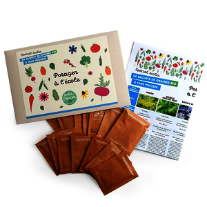 POTAGER A L'ECOLE - 24 GRAINES FACILES ET RAPIDES A POUSSER CYCLE 1 A