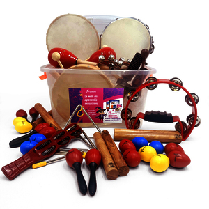 MALLE DES APPRENTIS MUSICIENS - 25 INSTRUMENTS + 1 LIVRET PEDAGOGIQUE