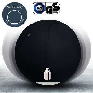 1 BALLON D'ASSISE LESTE GRIS FONCE 55CM