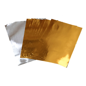 15F PAPIER ADHESIF METALLISE A4 OR/ARGENT