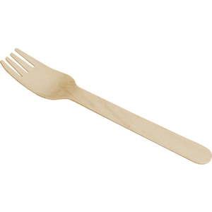 FOURCHETTE EN BOIS COLDIS DIAMETRE 16CM PAQUET DE 100 UNITES