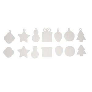 25 SUSPENSIONS DE NOEL 3D CARTON